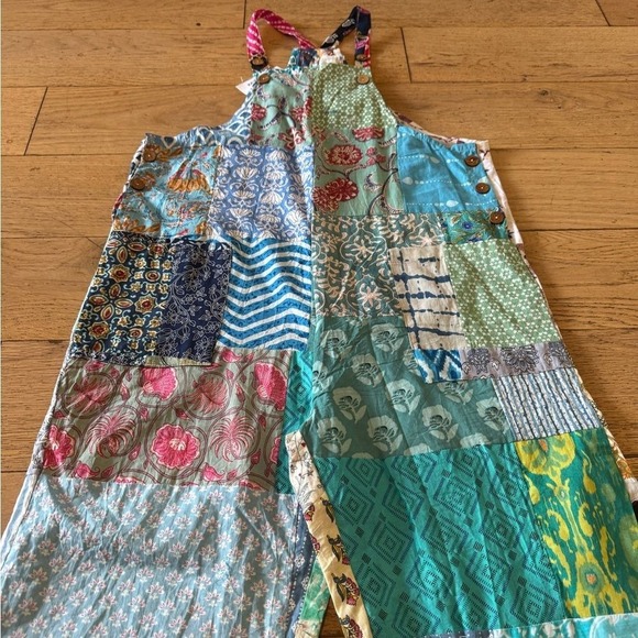 Kathmandu Handmade Quilted Patchwork Romper Jumper Women's Small/Medium - Picture 7 of 12